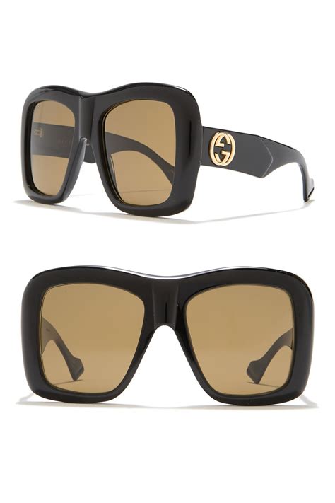 gucci oversized glasses|gucci unisex fashion 54mm sunglasses.